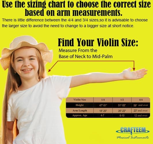 1/2 Fiddle White Colored Premium Violin Outfit for Beginners Adults Kids With 5 Color Fingering Tape- Handcrafted Student Beginner Violin.(White, 1/2)