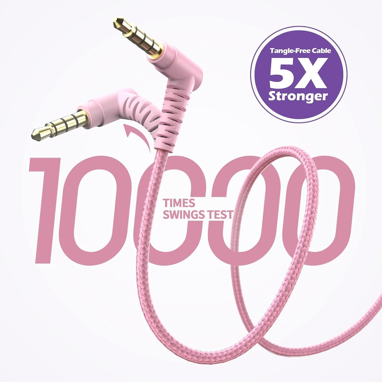 Kids Headphones, AILIHEN I35 On-Ear Headphones for School, Safe Volume 93dB, HD Mic Stereo Headphone for Kid Girls Children, Foldable Wired 3.5mm for Chromebook, Laptop, Computer, Tablet (Pink Purple)
