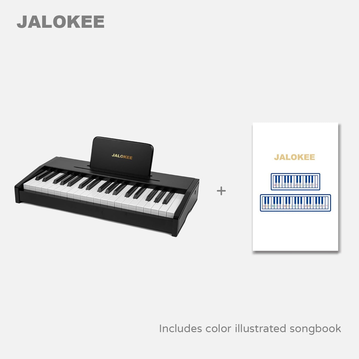 Kids Piano Keyboard, Digital Piano for Kids, Music Educational Instrument Toy, Wood Toy for 3+ Girls and Boys (Black, 37 Keys)