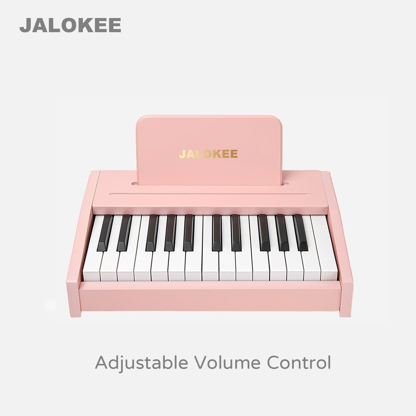 Kids Piano Keyboard, Digital Piano for Kids, Music Educational Instrument Toy, Wood Toy for 3+ Girls and Boys (Pink, 25 Keys)