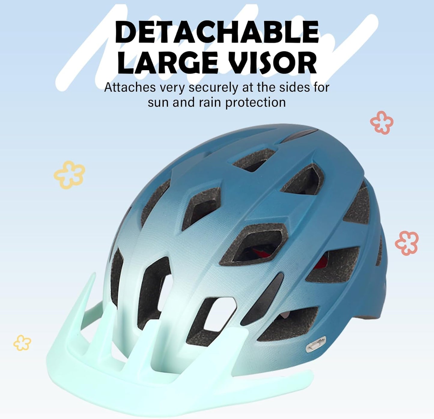 Kids Bike Helmet, 2 Size Adjustable for Youth Toddler Boys & Girls 3-5-8-10-12-14 Years, Child Helmets with Visor for Skating Cycling Scooter