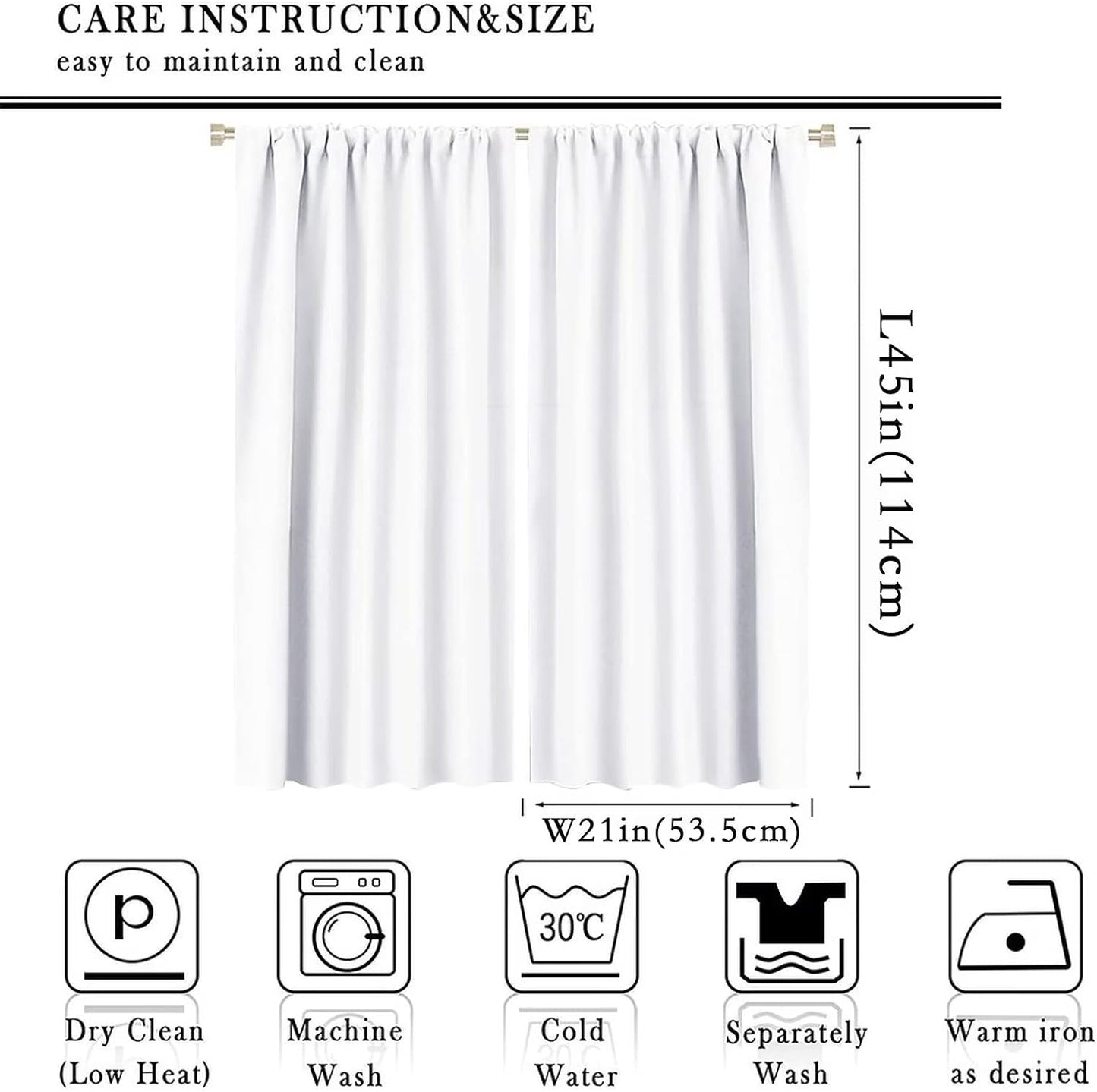 Kids Dinosaur Curtains for Boys Girls Bedroom Decor Cartoon Dino Colorful Cute Funny Animal Wildlife Printed Blackout Rod Pocket Window Drapes for Baby Nursery Playroom Living Room W21xL45in Decor