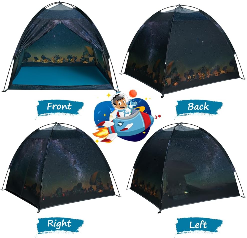 Kids Play Tent-61”x61”x45”Imaginative Play Popup Tent Space World Tent for Kids Indoor/Outdoor Fun-Kids Galaxy Dome Tent Playhouse for Boys and Girls,Perfect Kid’s Gift