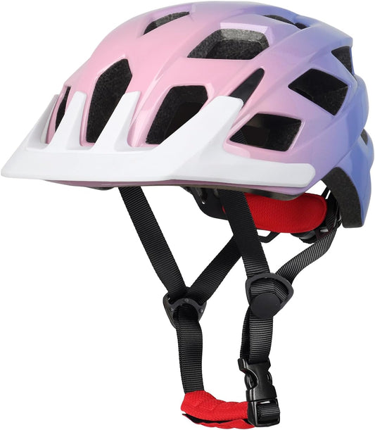 Kids Bike Helmet, 2 Size Adjustable for Youth Toddler Boys & Girls 3-5-8-10-12-14 Years, Child Helmets with Visor for Skating Cycling Scooter