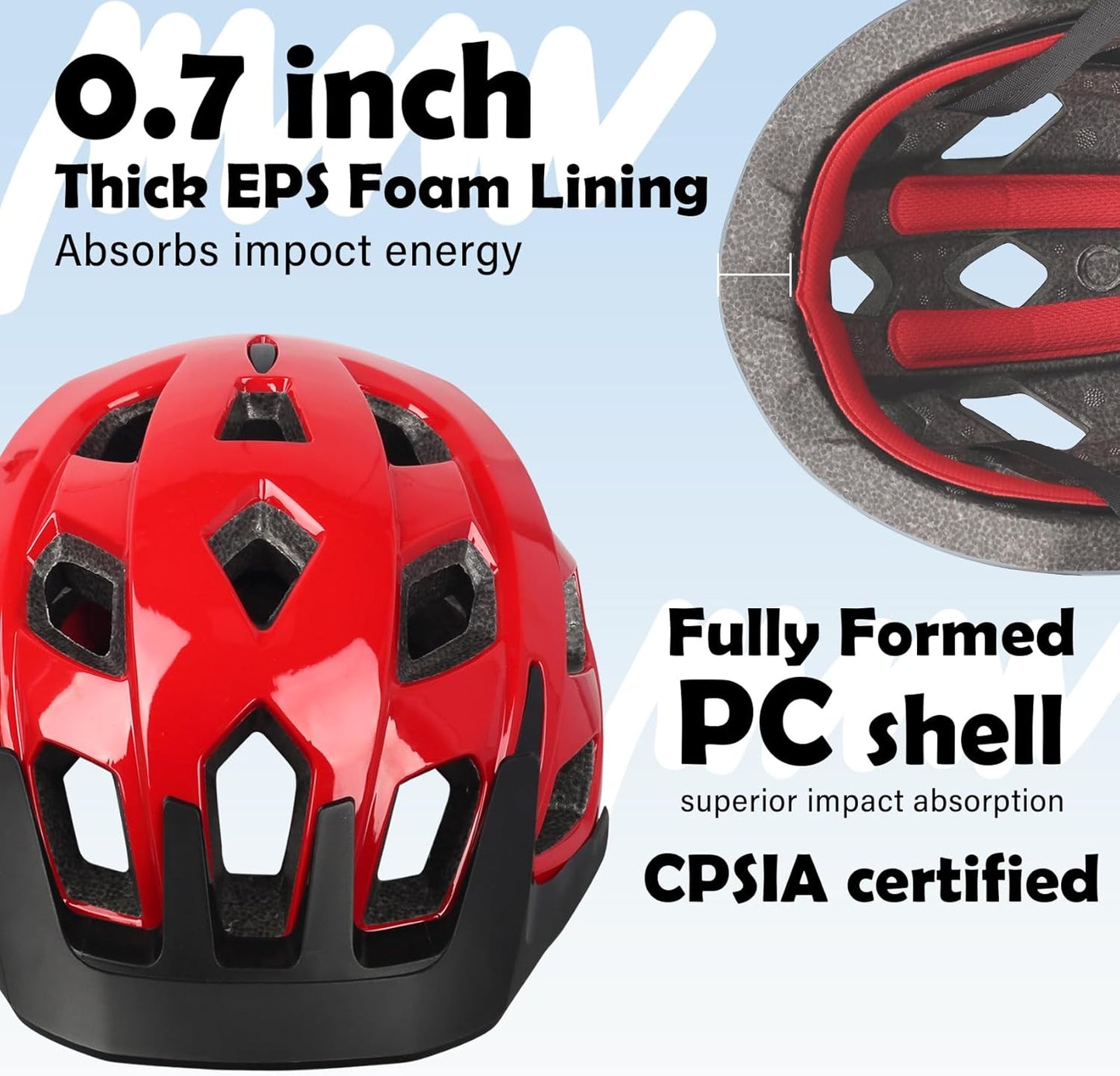 Kids Bike Helmet, 2 Size Adjustable for Youth Toddler Boys & Girls 3-5-8-10-12-14 Years, Child Helmets with Visor for Skating Cycling Scooter