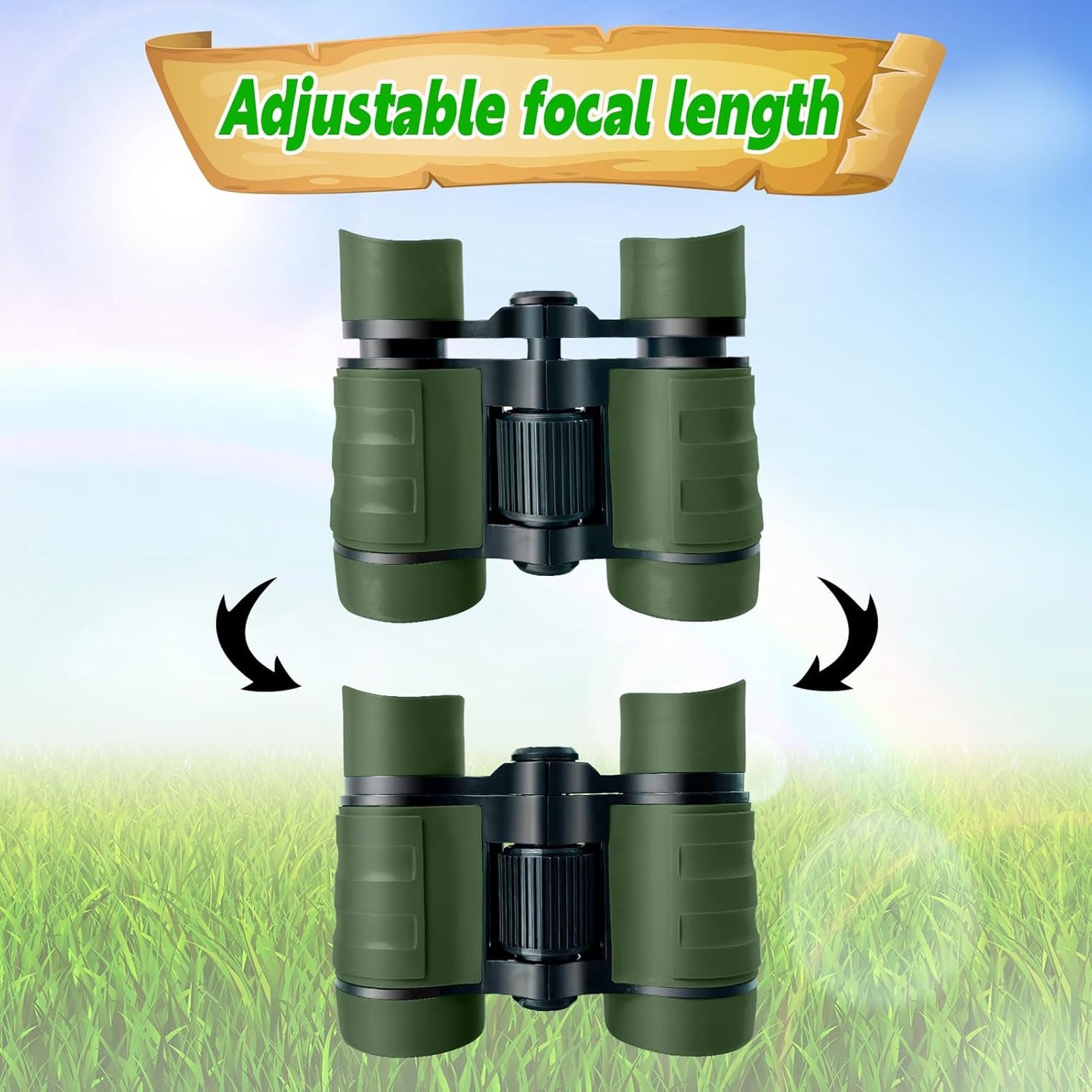 Kids Binoculars for Ages 3-12, Outdoor Exploration Toys - Perfect for Bird Watching, Camping, and Outdoor Activities